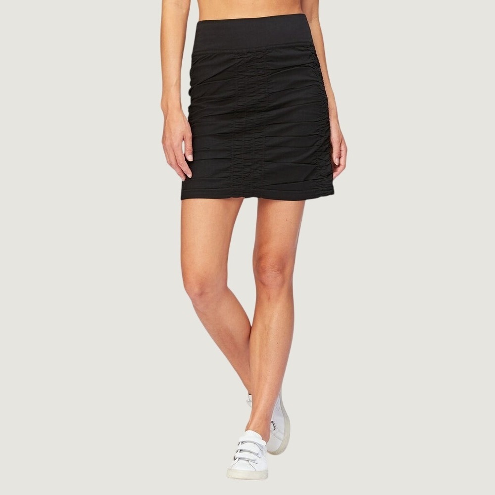 Wearables by XCVI Women's Ruched Skirt Black XS